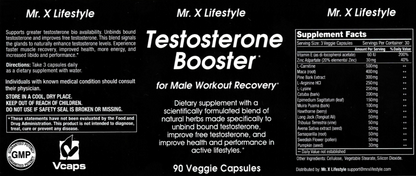 Testosterone Booster  –  Male Workout Recovery Formula